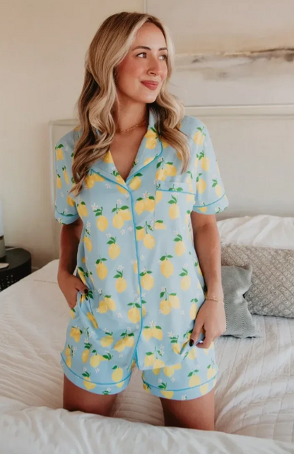 Zesty Lemons 2 Piece Pajama Set