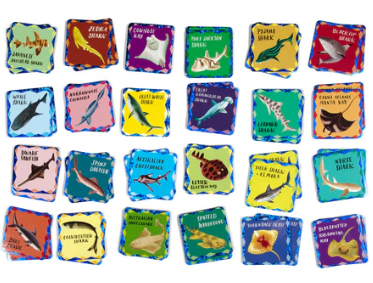 Sharks & Friends Shiny Memory Matching Game