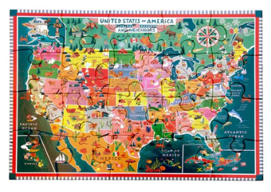 USA Map 20 Piece Puzzle