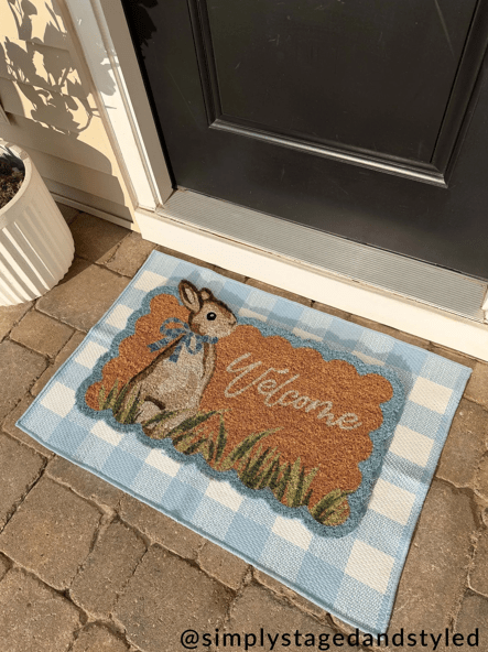 Easter Scalloped Doormat