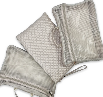 Signature VIP Duffel Bag - Pearl Quilted