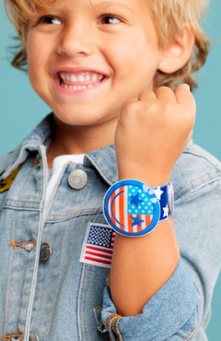 Patriotic Light Up Slap Bracelet