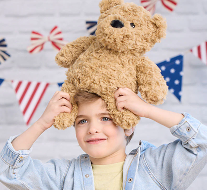 Brown Curly Bear Warmies