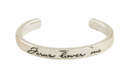 Children's Silver Jesus Loves Me Cuff