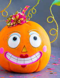 Bright Faced Orange Pumpkin