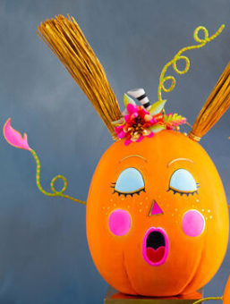 Bright Faced Orange Pumpkin