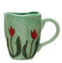 3-6 oz. Hand Painted Stoneware Espresso/Child's Mug