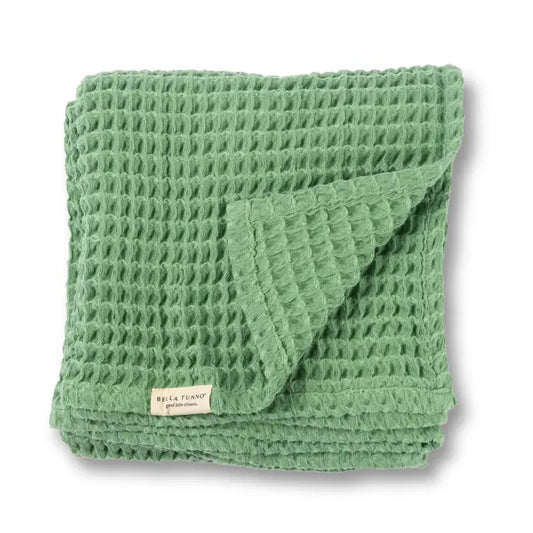 Good Little Citizen Waffle Baby Blanket - Sea Foam