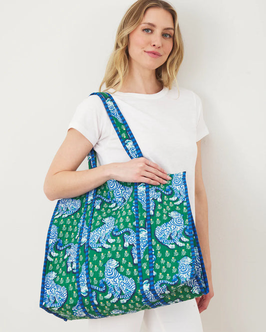 Traveler Tote - Jade Tiger Queen