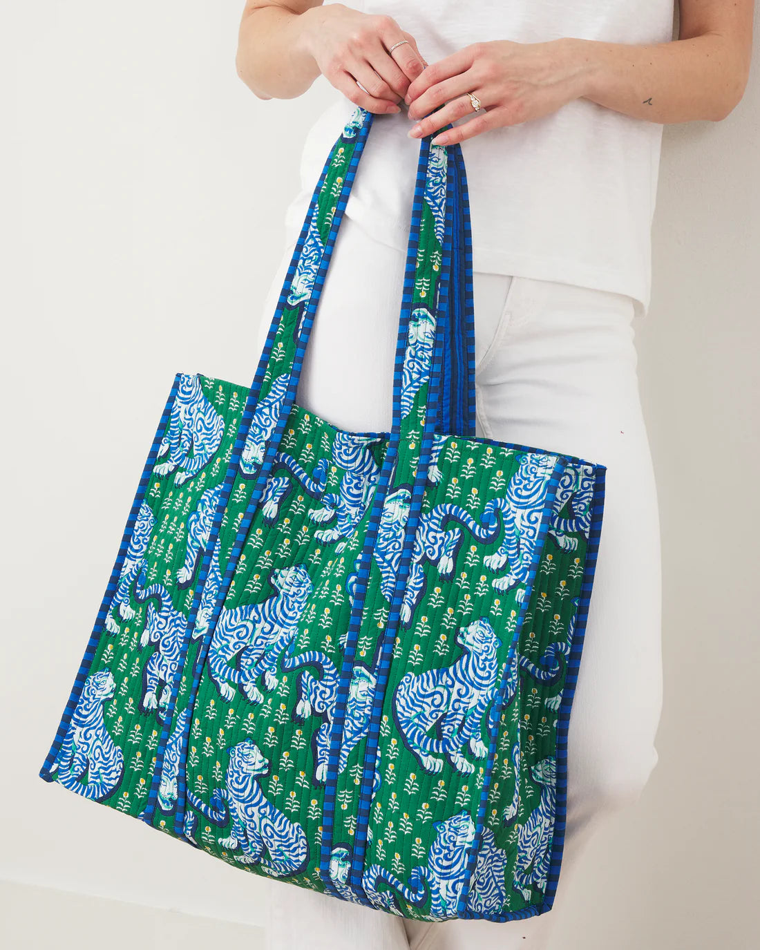 Traveler Tote - Jade Tiger Queen