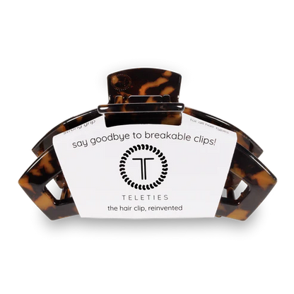 Open Large Hair Clip - Blonde Tortoise