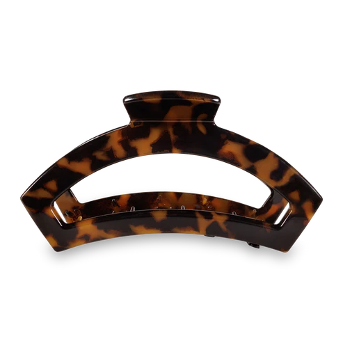 Open Large Hair Clip - Blonde Tortoise