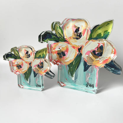 Bloom Block - Pink and White Peonies