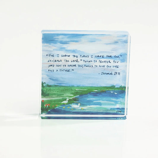 Acrylic Scripture Block - Jeremiah 29:11