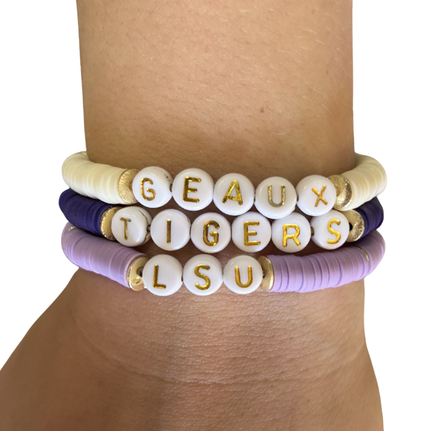 Purple Heishi Bracelet