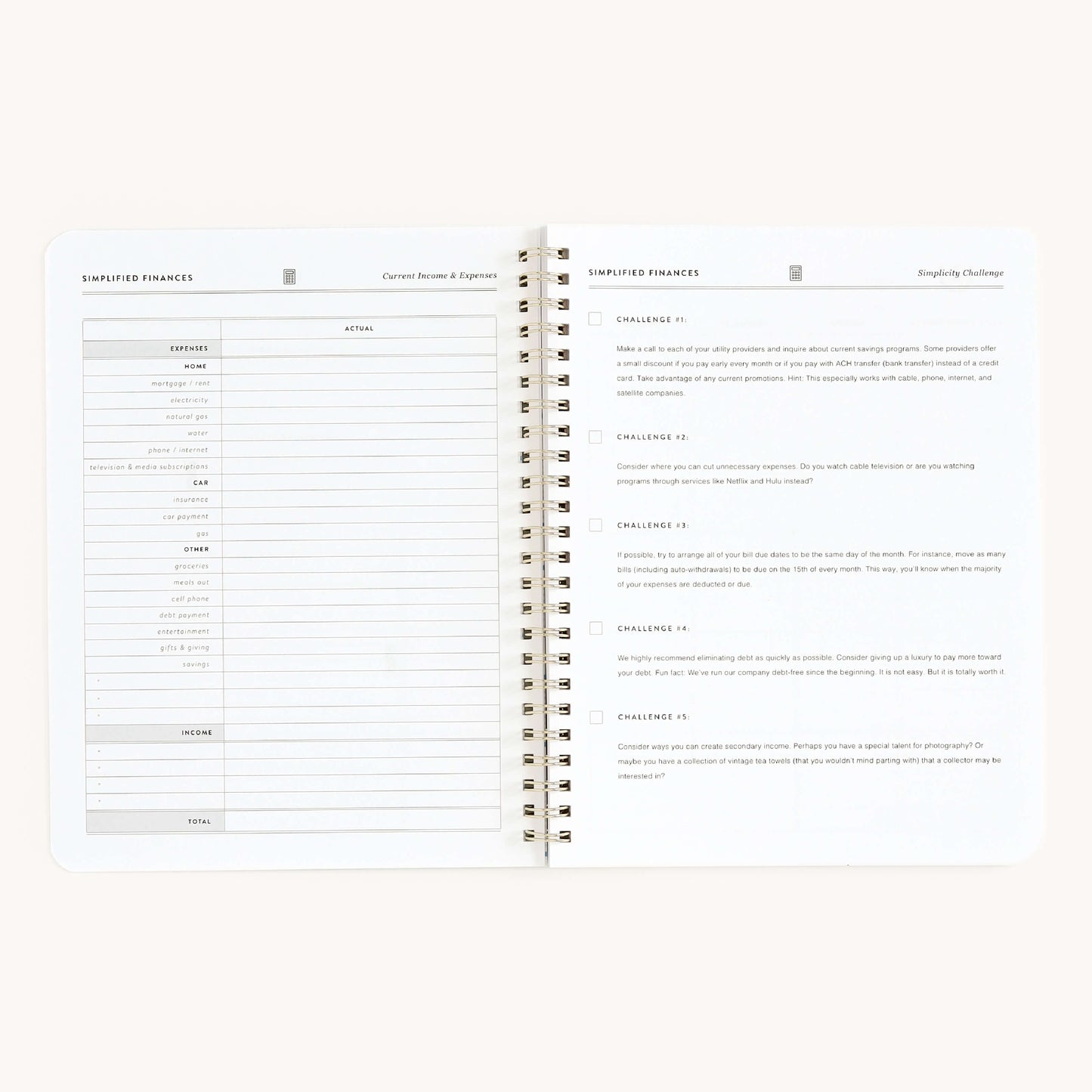 Workbook - Finances