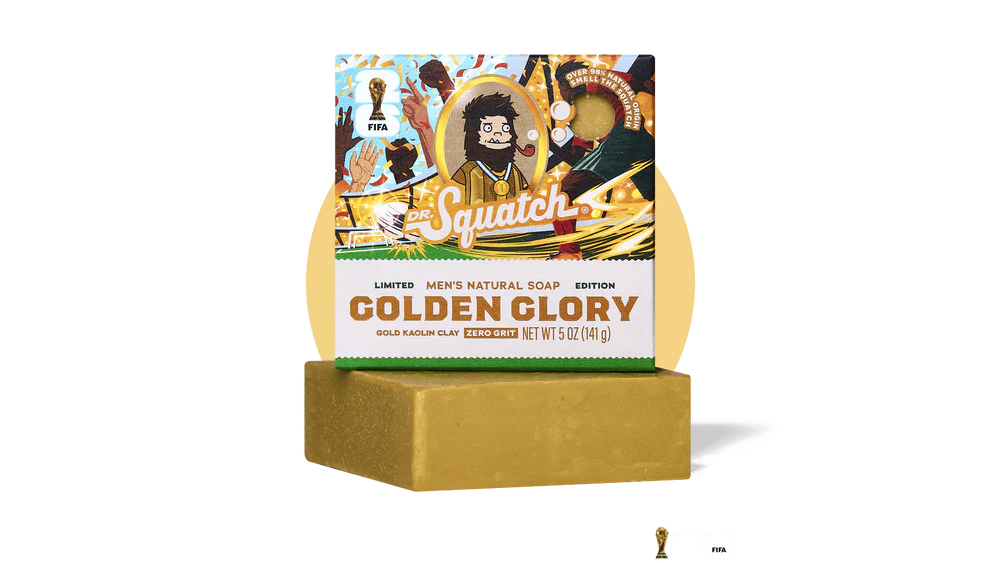 Dr. Squatch Men's Natural Bar Soap - Golden Glory