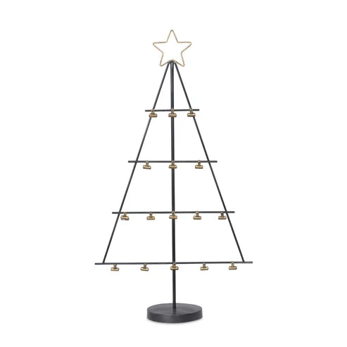 Iron Christmas Tree Card Holder