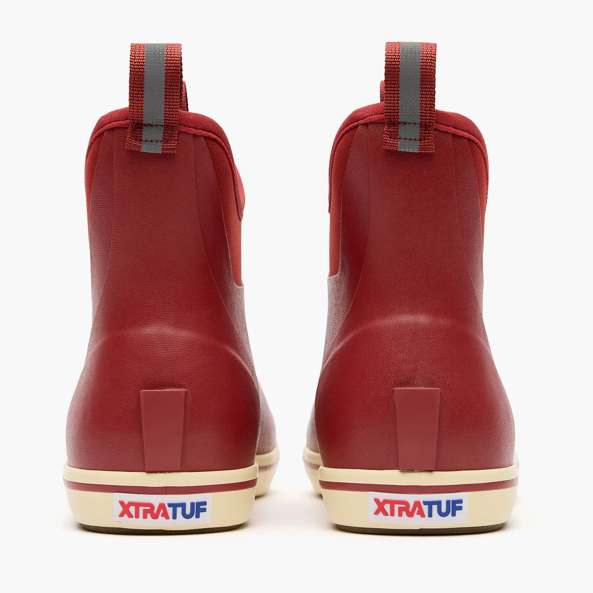 Men's Ankle Deck Boots - Rust Red