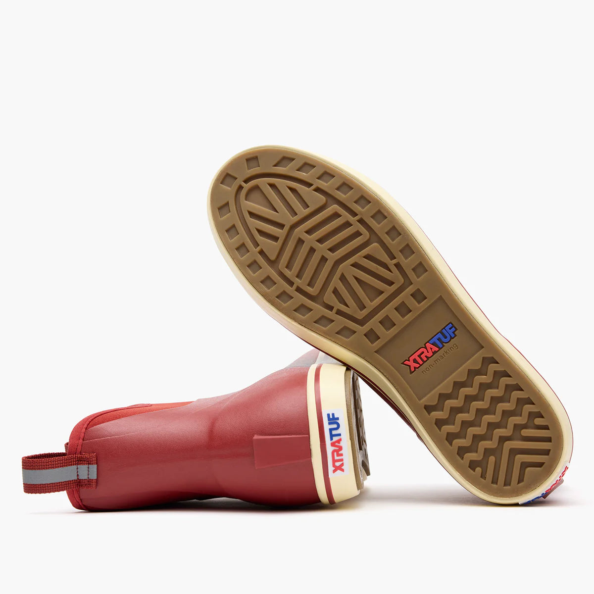 Men's Ankle Deck Boots - Rust Red