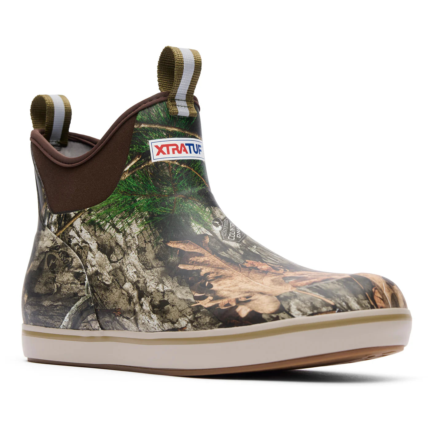Men's Ankle Deck Boots - Mossy Oak DNA