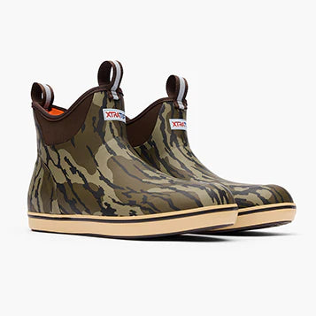 Men's Ankle Deck Boots - Mossy Oak Bottomland