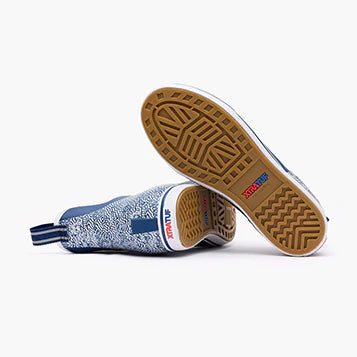 Men's Tailgate Ankle Deck Boots - Blue White