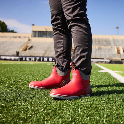 Men's Tailgate Ankle Deck Boots - Red Grey