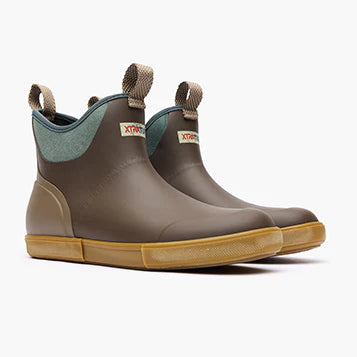 Men's Vintage Ankle Deck Boots - Brown