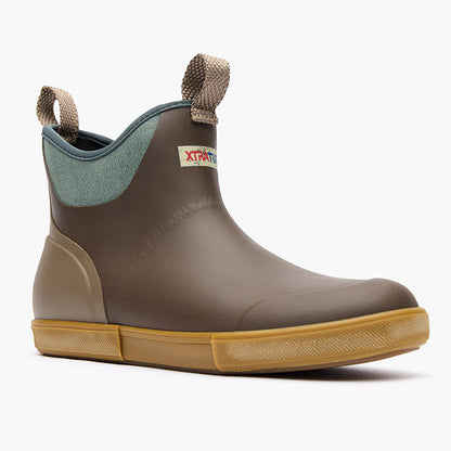 Men's Vintage Ankle Deck Boots - Brown