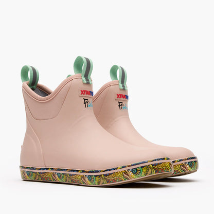 Women's Ankle Deck Boots - Cameo Rose / Fishe Tarpon