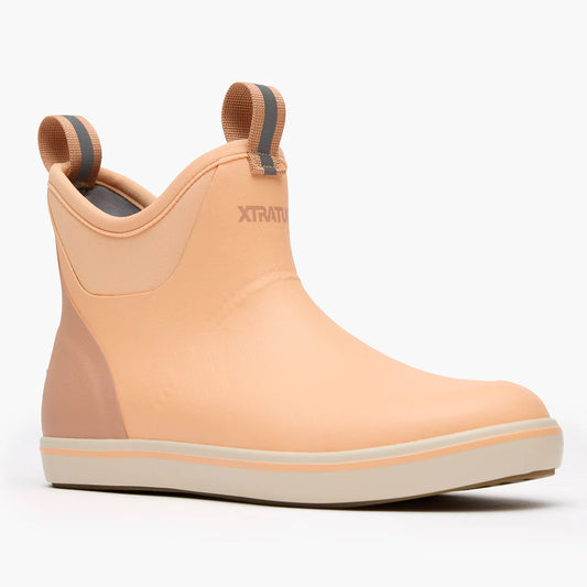 Women's Ankle Deck Boots - Peach Fuzz