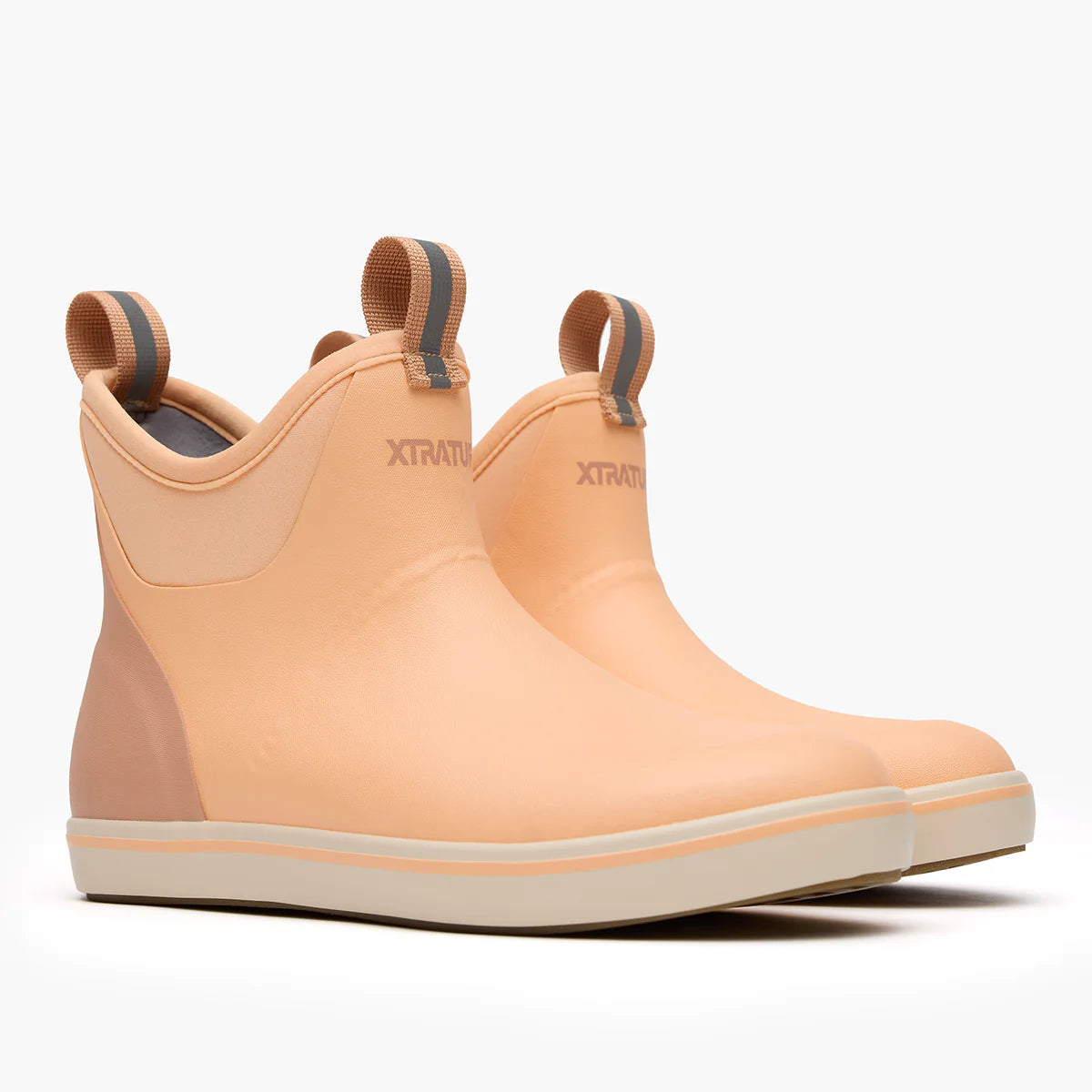 Women's Ankle Deck Boots - Peach Fuzz