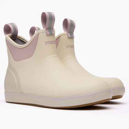 Women's Ankle Deck Boots - Ivory