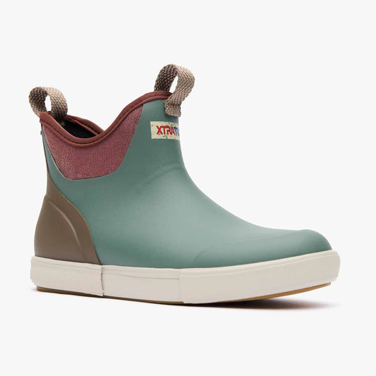Women's Vintage Ankle Deck Boots - Green