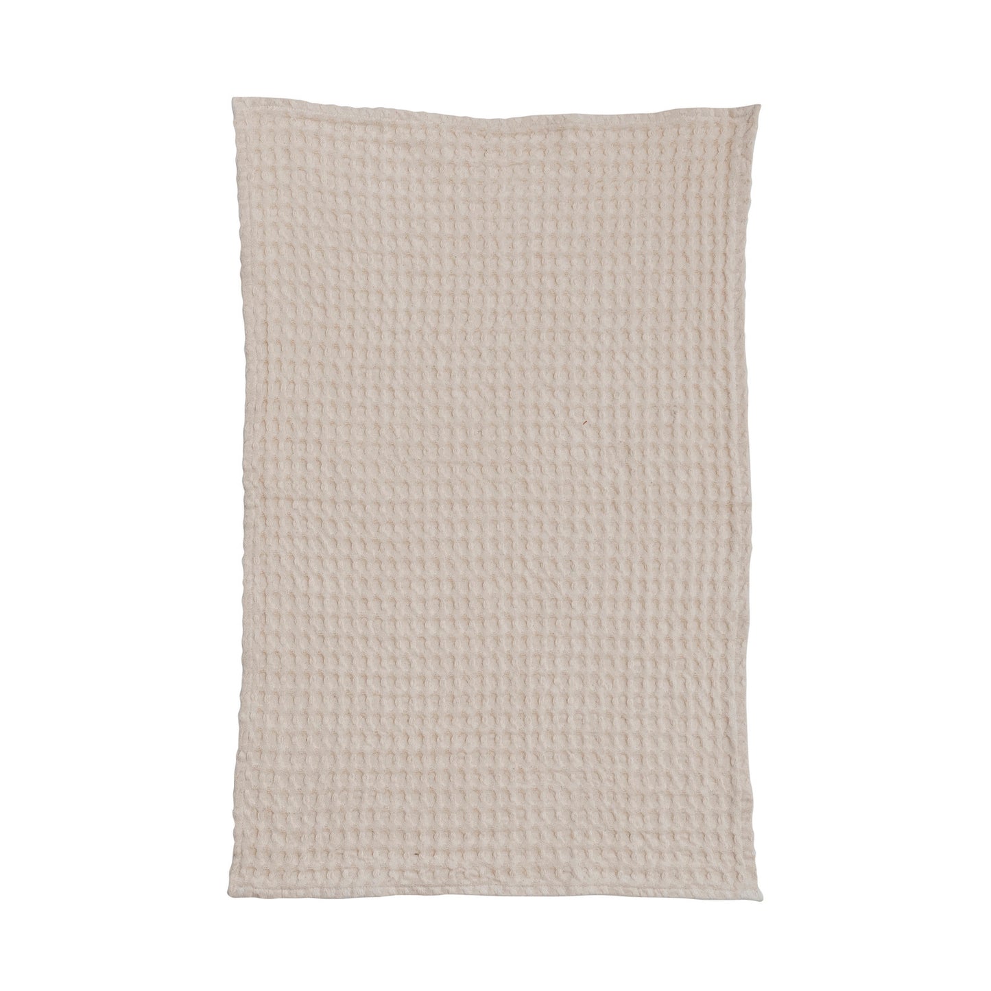 Cotton Waffle Weave Tea Towel - Cream