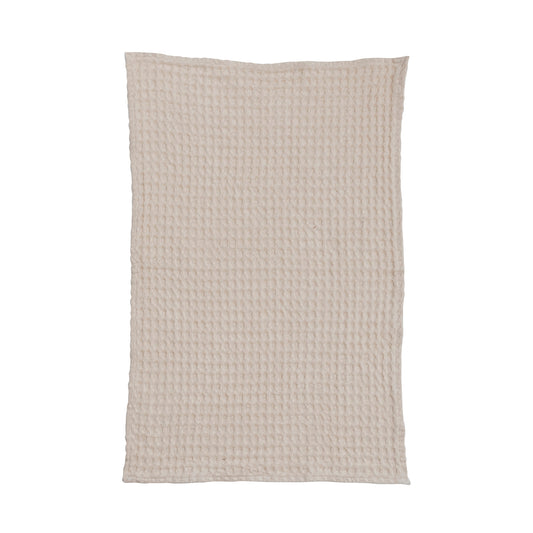 Cotton Waffle Weave Tea Towel - Cream