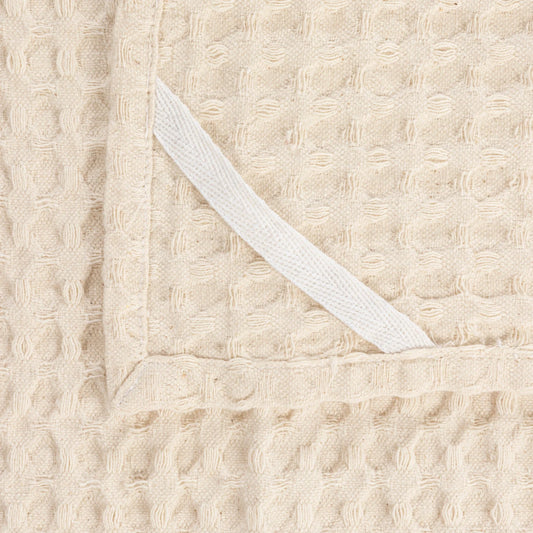 Cotton Waffle Weave Tea Towel - Cream