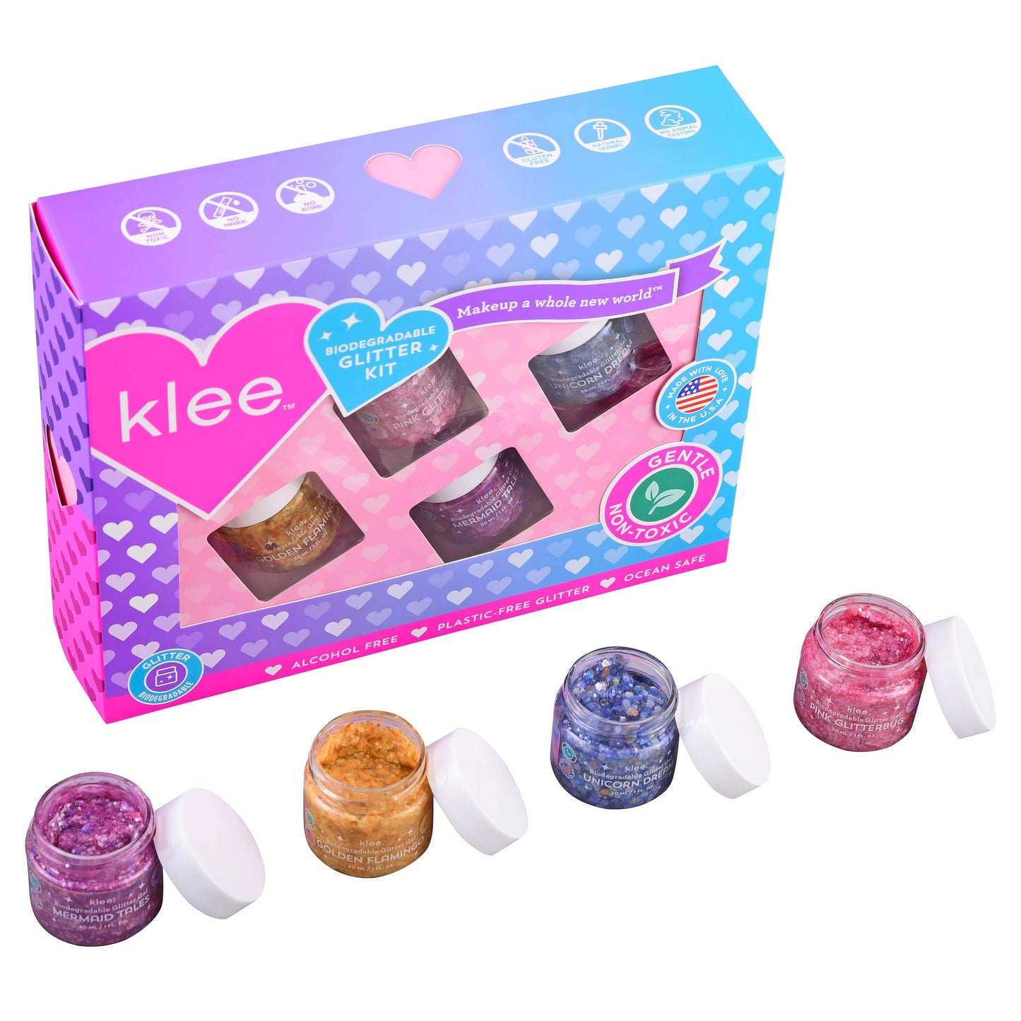 Biodegradable Glitter Gel 4PC Set - Mermaid Paradise