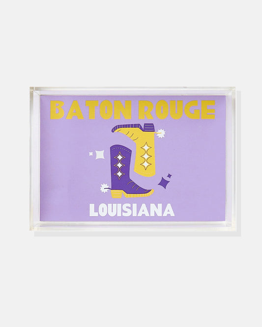 Small Acrylic Tray - Baton Rouge