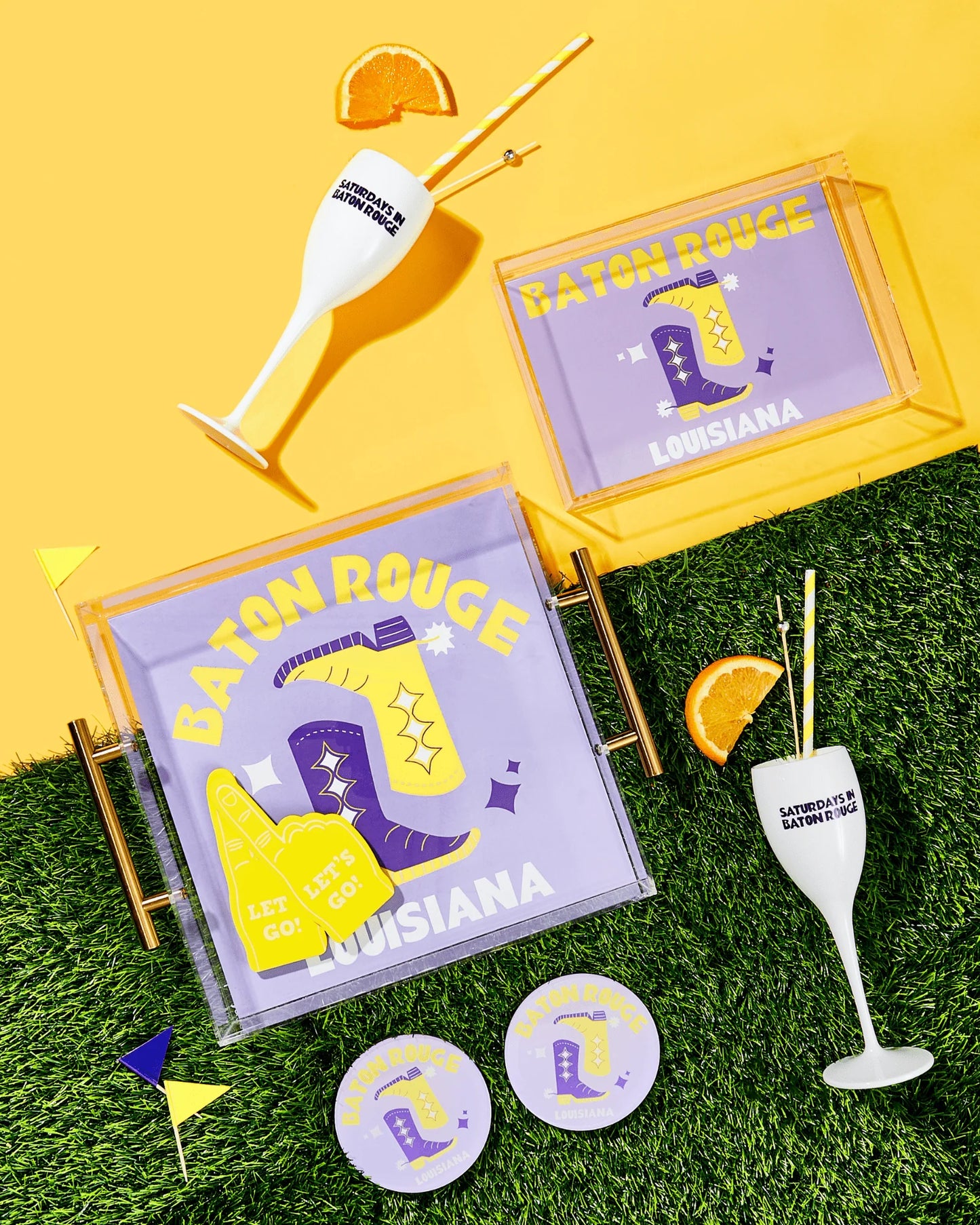 Small Acrylic Tray - Baton Rouge