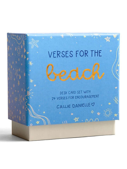 Verses for the Beach – Bible Verse Card Set + Display Stand