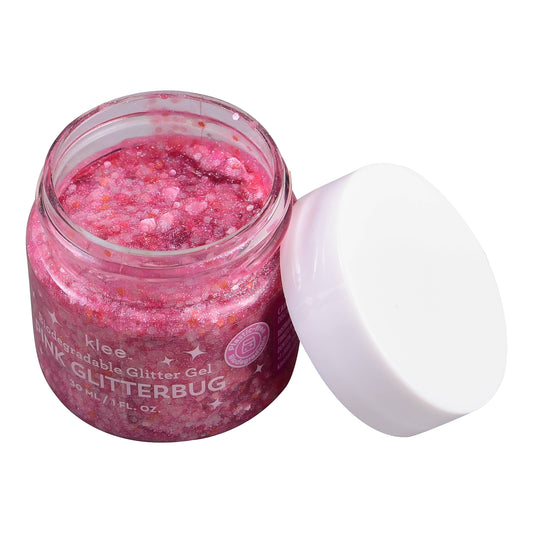 Biodegradable Glitter Gel, 1 oz - Pink Glitterbug