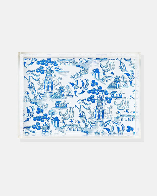 Small Acrylic Tray - Chinoiserie