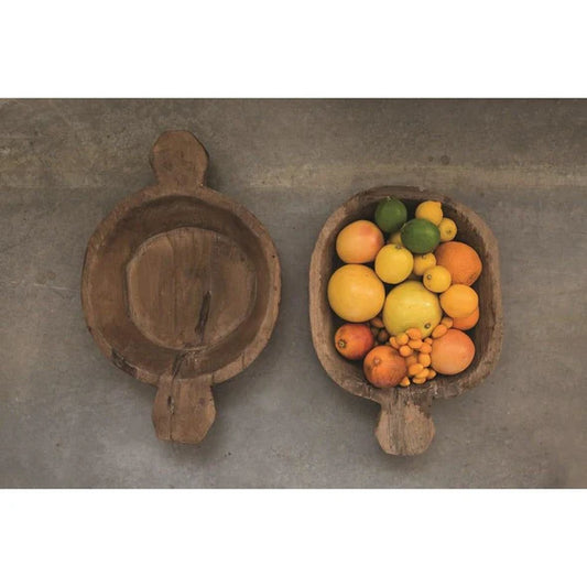 Found Decorative Wood Bowl