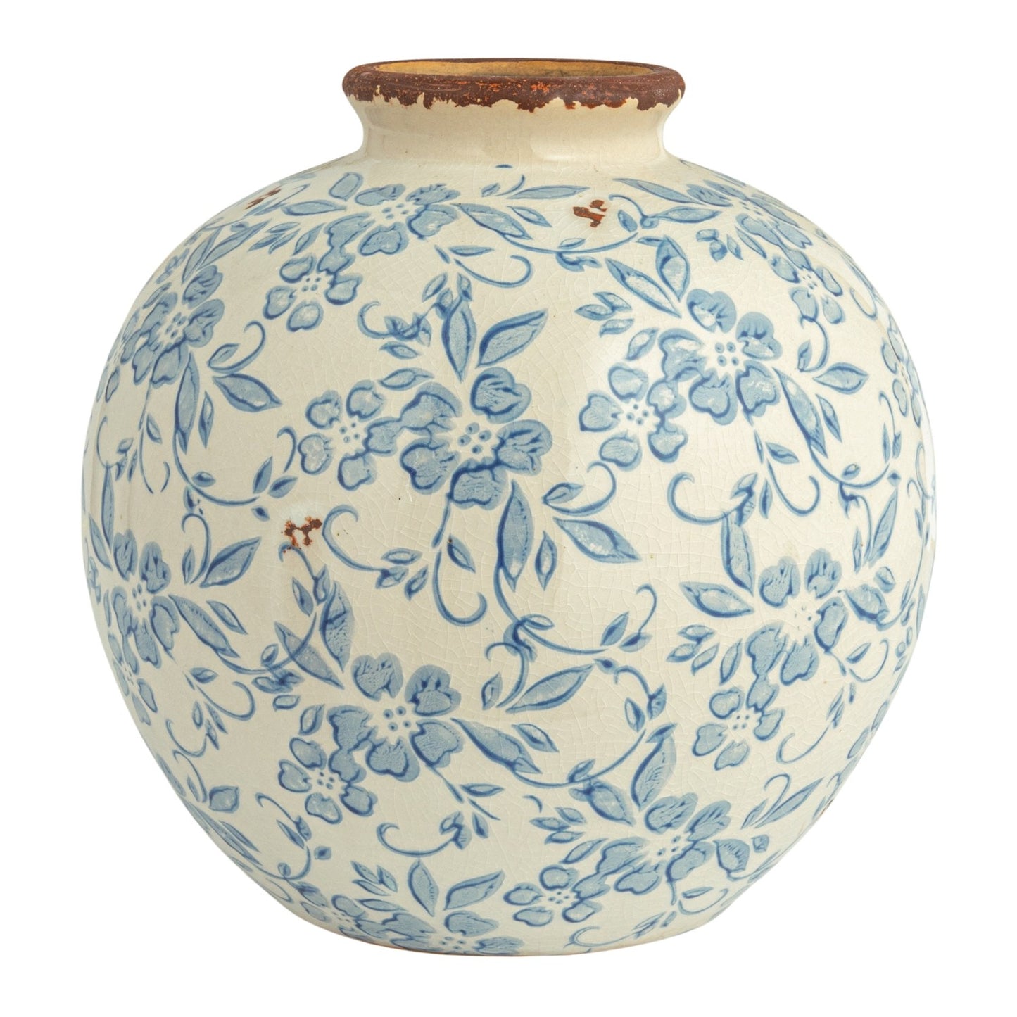 Floral Terracotta Vase