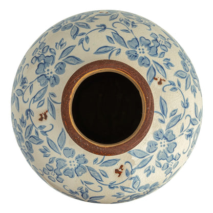 Floral Terracotta Vase