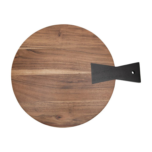 Acacia Wood Cheese Serving Board with Handle