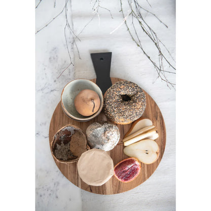 Acacia Wood Cheese Serving Board with Handle
