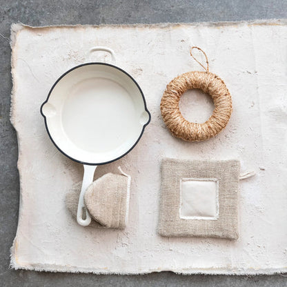 Natural Hemp Fiber Oven Mitt